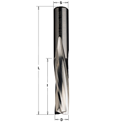 Фреза спиральная нижний рез HWM Z3 S=16 D=16x55x110 LH