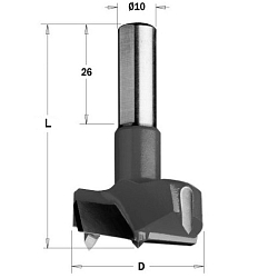 17x57,5 S=10x26 HW Z2 V2 сверло чашечное для присадочного станка RH