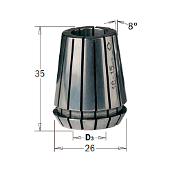 Цанга высокоточная ER25 -- D=12