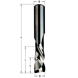 Фреза спиральная двунаправленный рез HWM Z2+2 S=12 D=12x42x90 RH