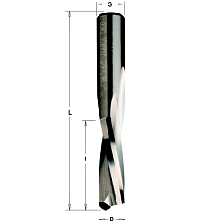 Фреза спиральная нижний рез HWM Z2 S=8 D=10x32x80 RH