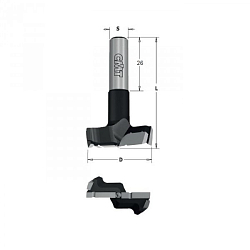 Сверло чашечное для присадочного станка HW Xtreme Z2R V2 S=10x26 D=20x57.5 LH