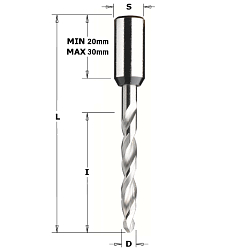 3x27x70 S=10x30 HWM Z2 сверло присадочное Xtreme для сквозных отверстий LH