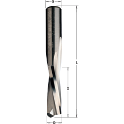 Фреза спиральная нижний рез HWM Z2 S=8 D=8x32x80 RH