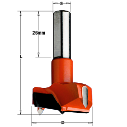 35x57,5 S=10x26 HW Z2 V2 сверло чашечное для присадочного станка LH