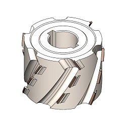 Фреза насадная прифуговочная с PCD пластинами D=125x63 d=30+2ch  Z=3+3  LH