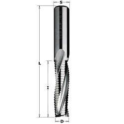 Фреза спиральная верхний рез со стружколомом HWM Z3R S=10 D=10x42x90 RH