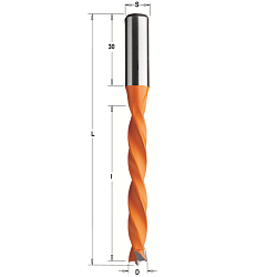 12x65x105 S=10x30 HW Z2 V2 сверло присадочное для глухих отверстий LH