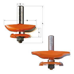 Фреза филёночная двусторонняя (B1) HW Z2 S=12 D=63,5x70 T1=11,1-17,5 RH