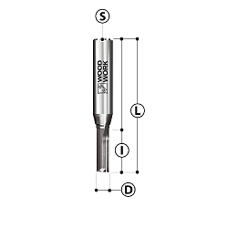 Фреза твердосплавная пазовая Z2 S=12 D=5x12x65,5 RH