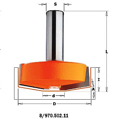 Фреза профильная "псевдофилёнка" HW Z2 S=12 D=50/16x17x55,1 A=10° RH