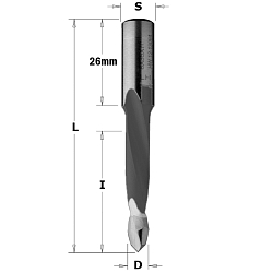 10x35x70 S=10x26 HW Z2 сверло присадочное Xtreme для сквозных отверстий RH