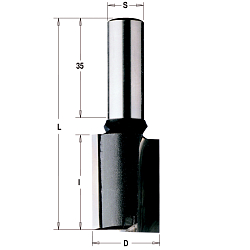 Фреза пазовая с торцевым зубом HW Z2+1 S=10 D=26x25x70 RH