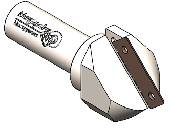 Фреза концевая с HM ножами Z1 D=52х25 S=20х40 90° RH