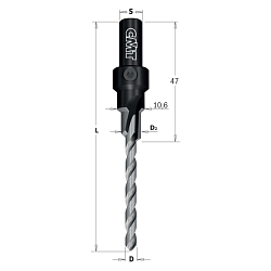 Сверло под конфирмат SP Z1 S=9 D=4,2x7,6x87