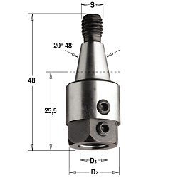 Патрон для сверлильно-присадочного станка [Balestrini / Bilek] S=M8/20° 48’ B=8 D=16 RH